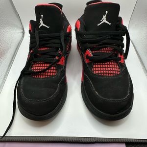 Nike Jordan 4 Retro Red Thunder - Boys Size 3Y